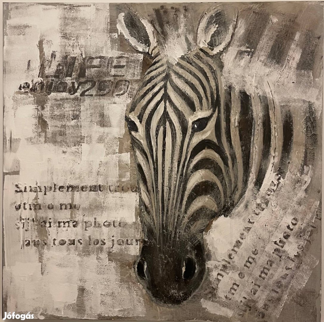 Fali kép 100*100 cm zebra