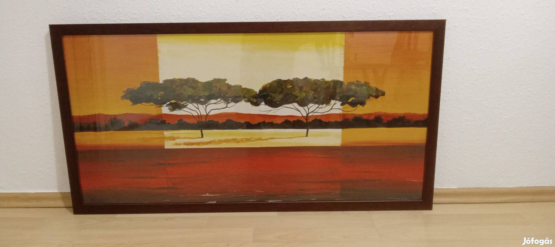 Falikép 105×54 cm barna kerettel