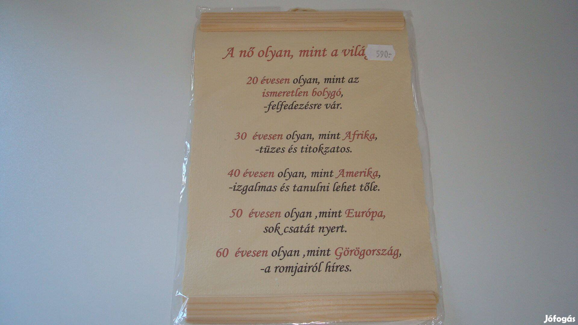 Faliképek tanulságokkal - Vadonatúj ! 395,-Ft.db