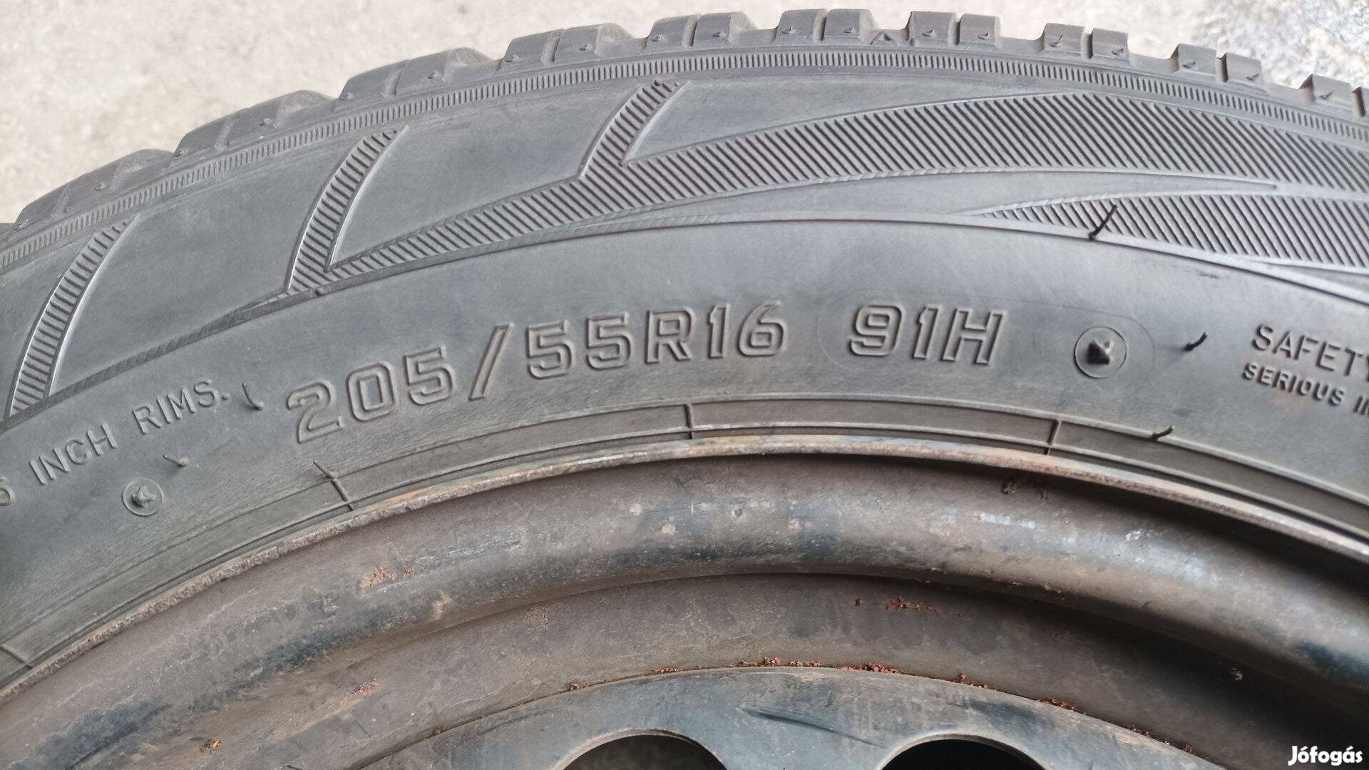 Falken 205/55 R16 téli gumi+felni
