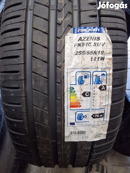 Falken 255/55R19 FK510 8mm DOT17 használt gumi HG13075 nyári