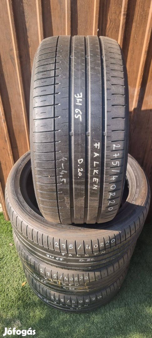 Falken 275/40 R20 3,5-4mm 2020-as Nyári Gumiabroncs 4db #65