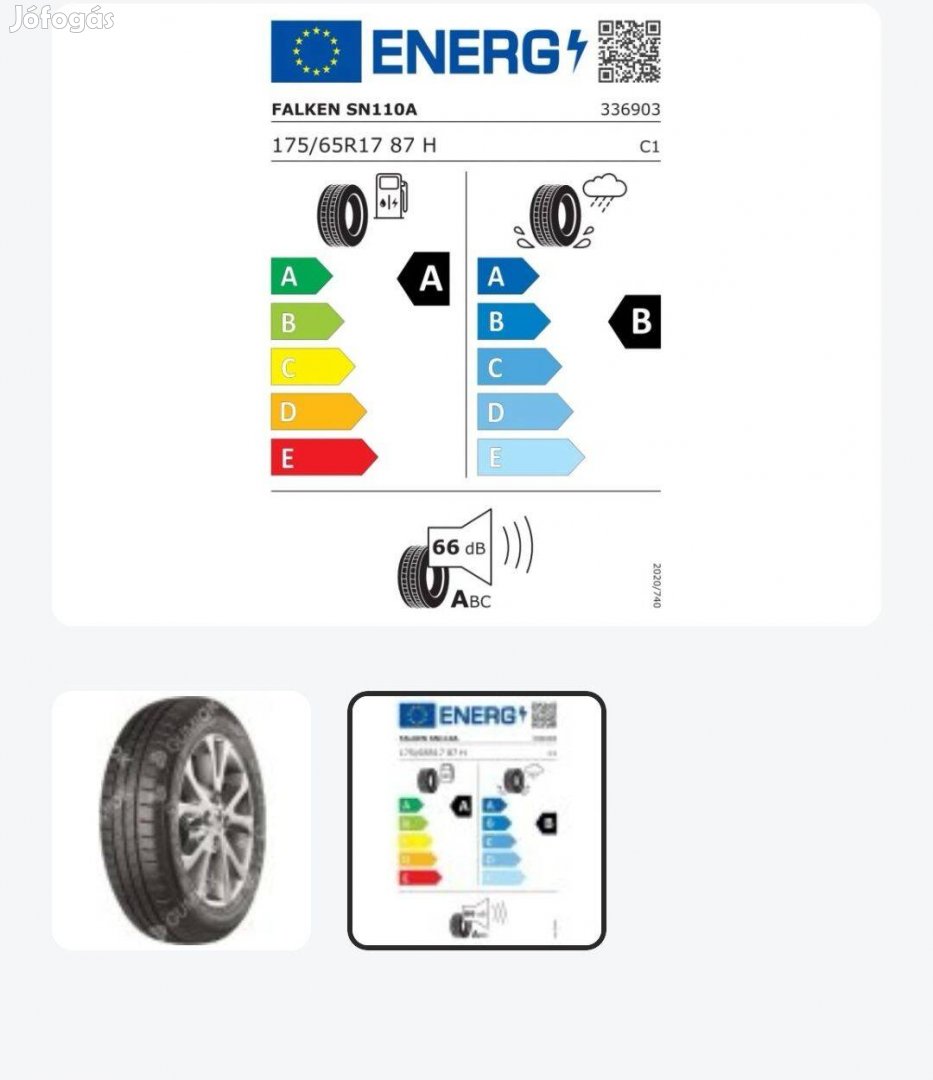 Falken nyari gumi 175/65 R17 új