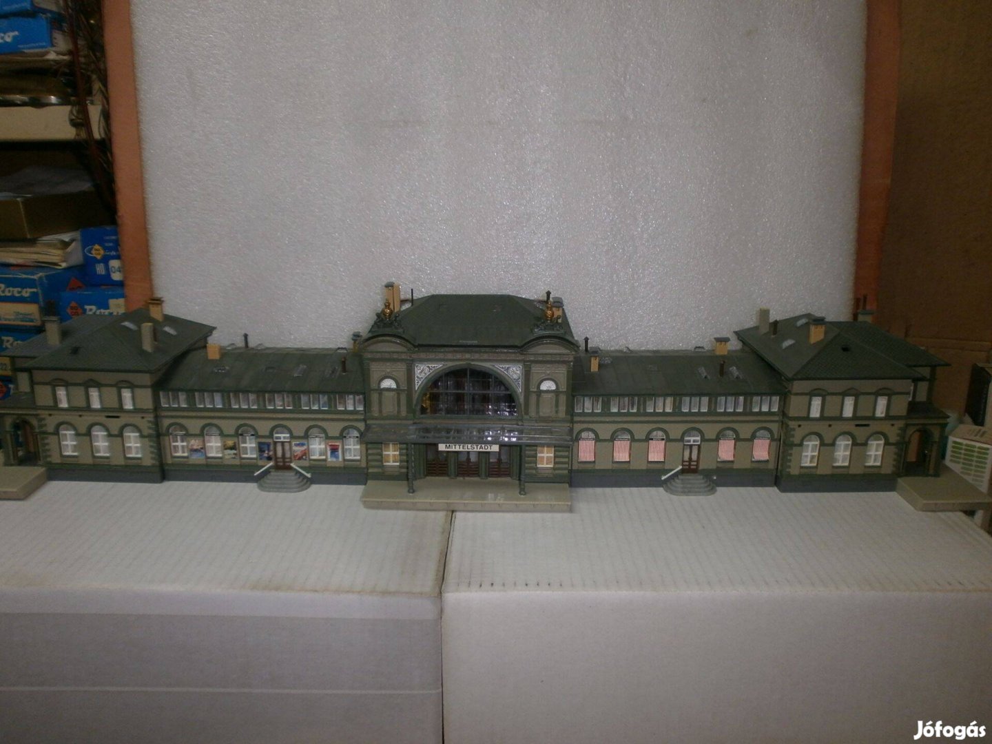 Faller - szép nagy vasútállomás Mittelstadt - H0 -L 720mm