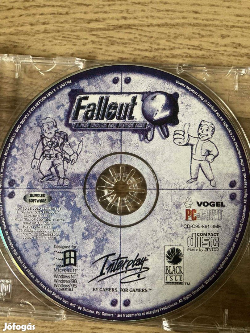 Fallout 2 PC játék PC Guru újságmelléklet lemez