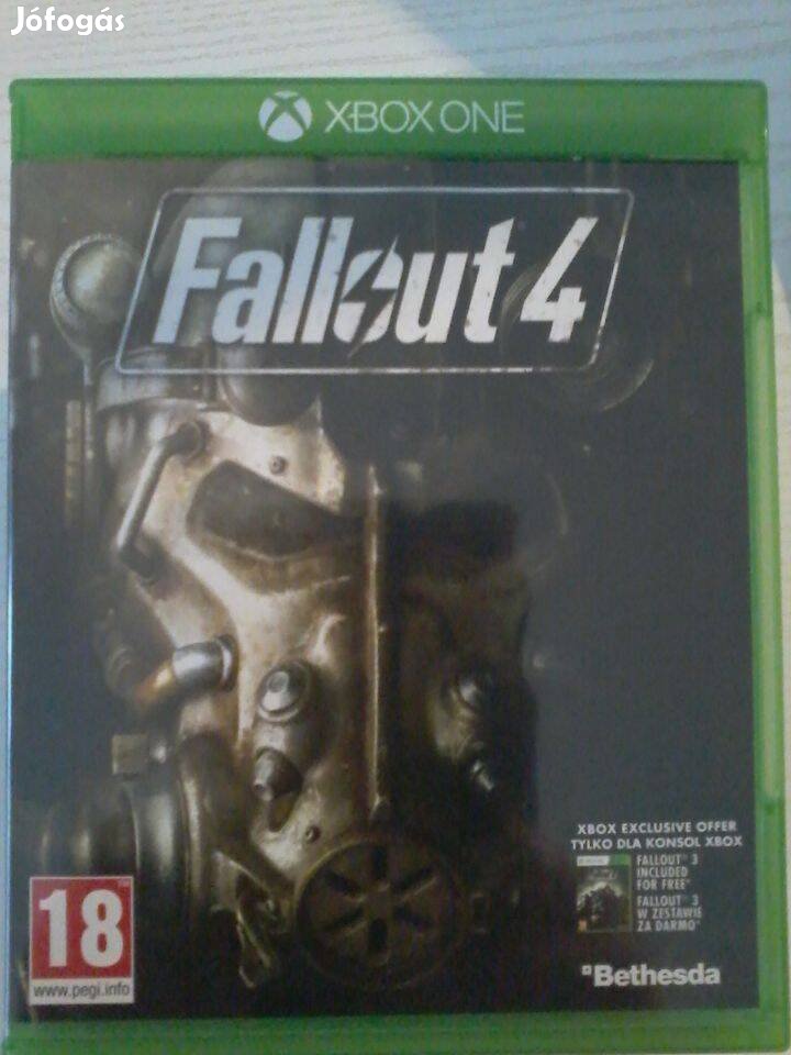Fallout 4 Xbox 1 játék eladó.(nem postázom)