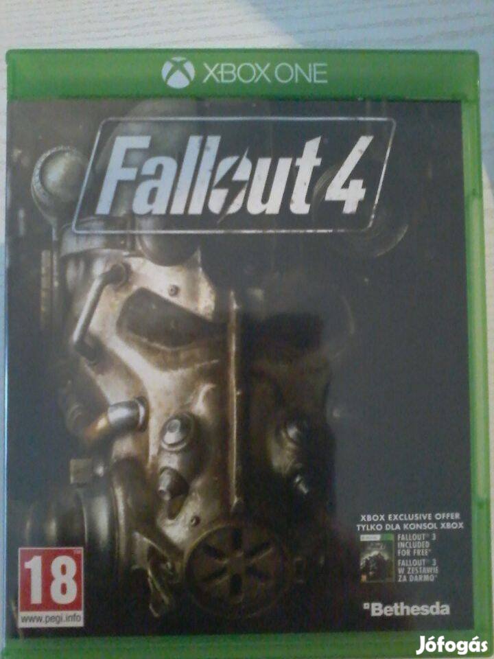 Fallout 4.Xbox 1 játék eladó.(nem postázom)