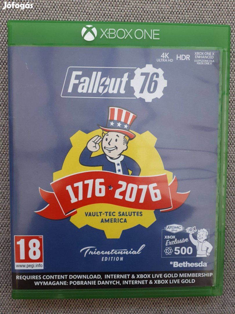 Fallout 76 xbox one-series x játék,eladó-csere"