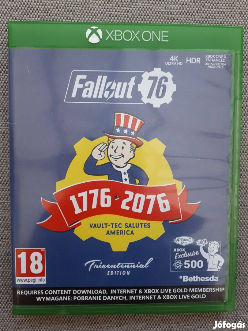 Fallout 76 xbox one-series x játék,eladó-csere"