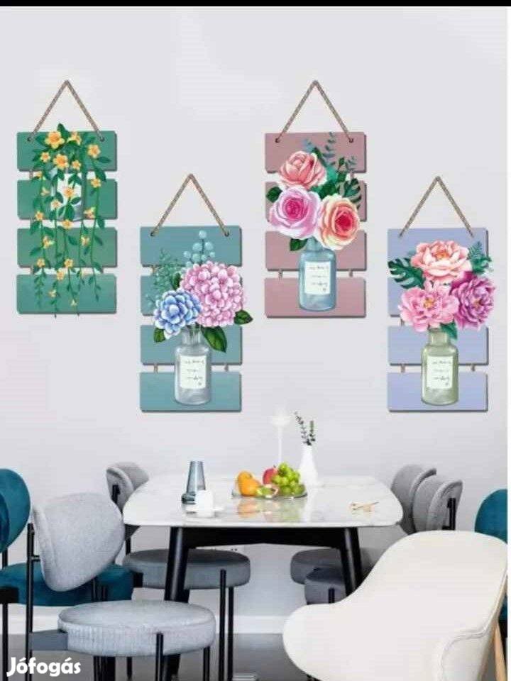 Falmatrica nappaliba - Színes virágok 4 részes