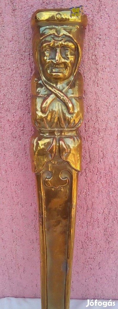 Falra akasztható emberalakos váza, bronz szobor, egyedi