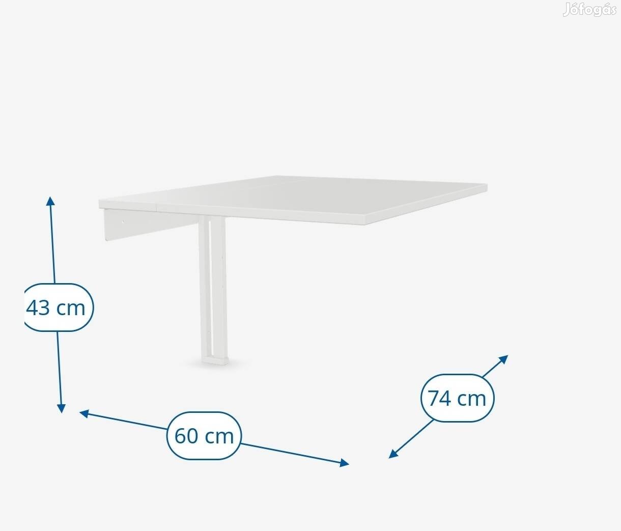 Falra szerelhető asztal