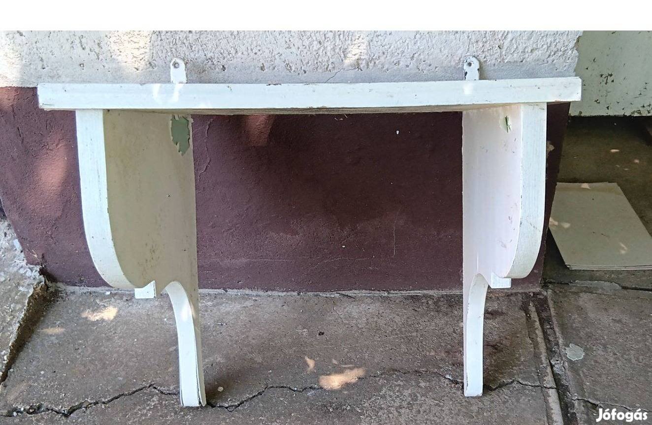 Falra szerelhető régi antik polc