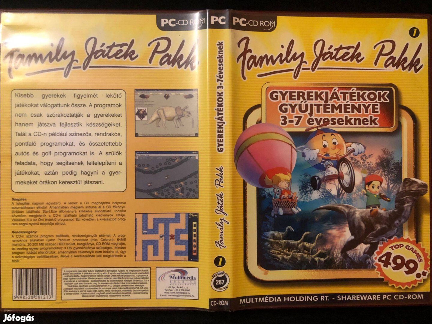 Family játék pakk Gyerekjátékok gyűjteménye 3-7 éveseknek PC játék