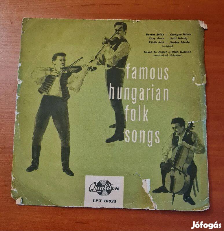 Famous Hungarian Folk Songs; Lp, Vinyl