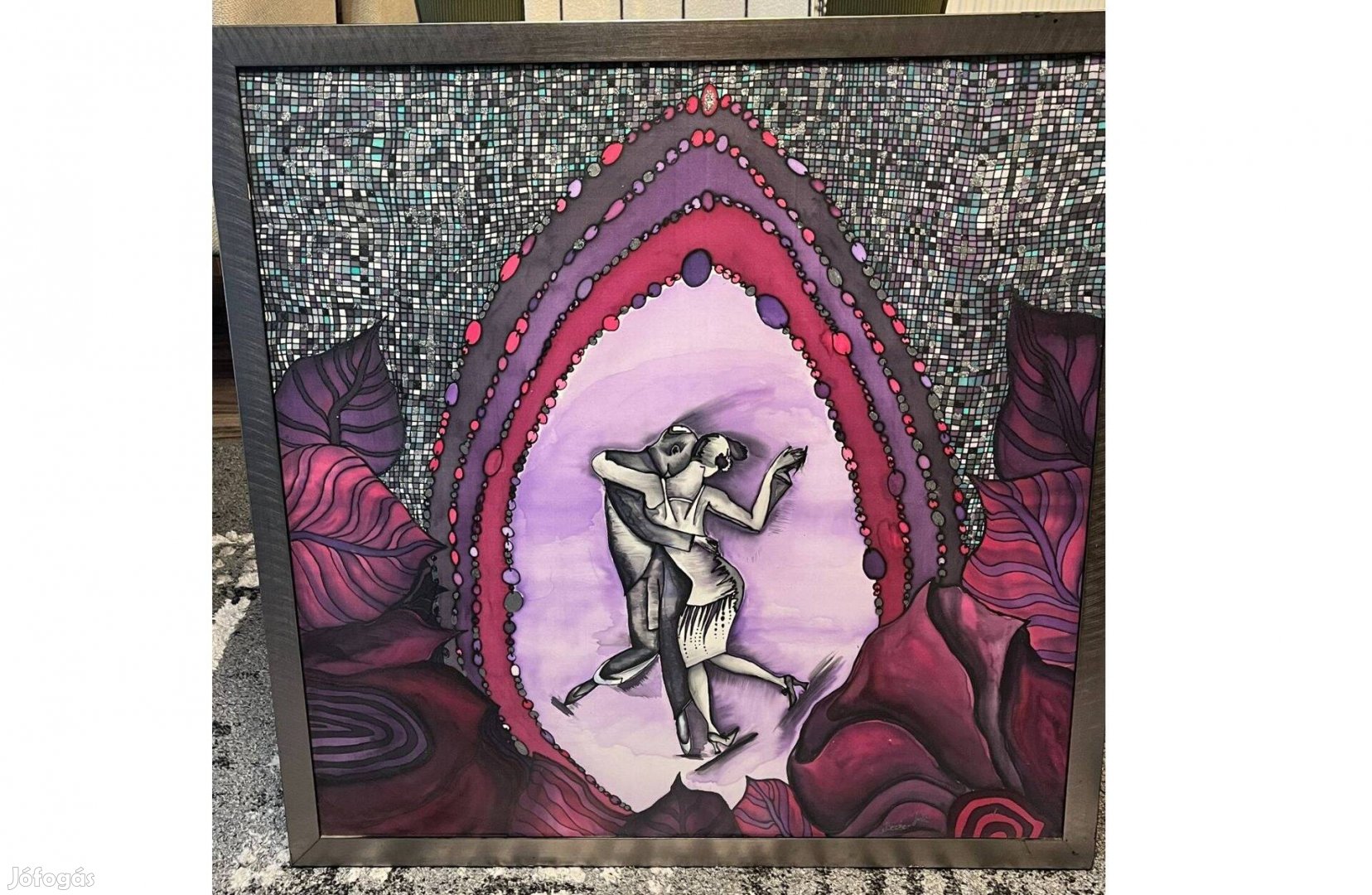 Fantasztikus egyedi selyem kép