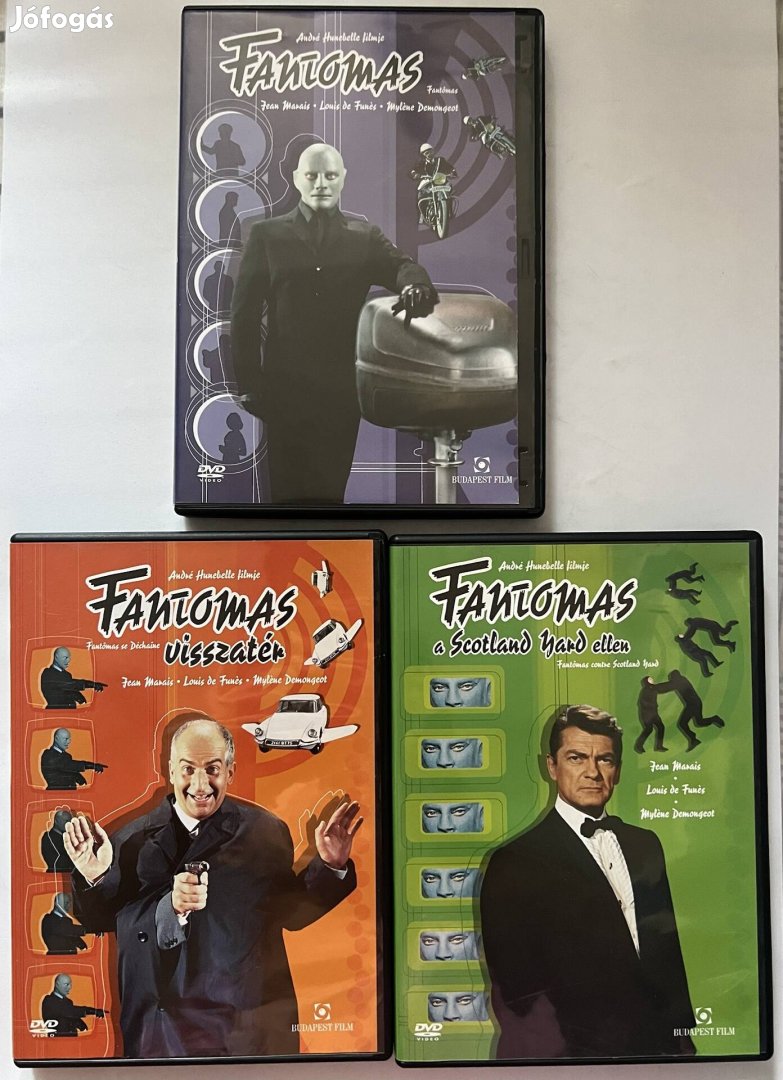 Fantomas trilógia dvd