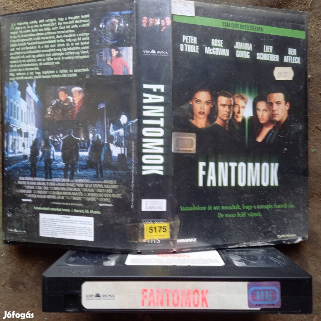 Fantomok - horror vhs - Peter O' Toole