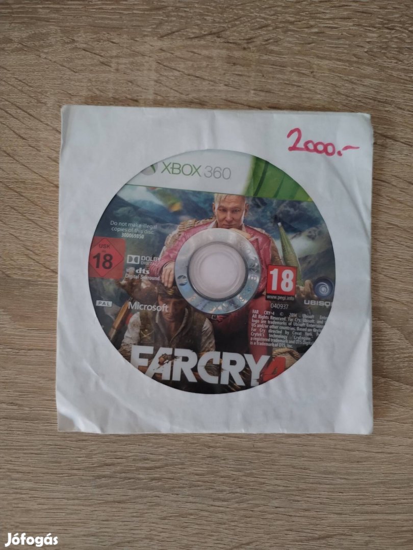 Far Cry 4 Xbox 360 jaték papirtokban 