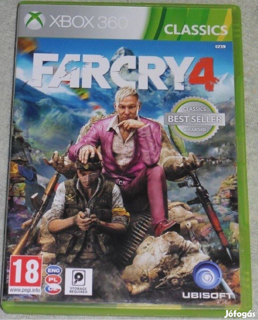 Far Cry 4. Gyári Xbox 360 Játék Akár Féláron