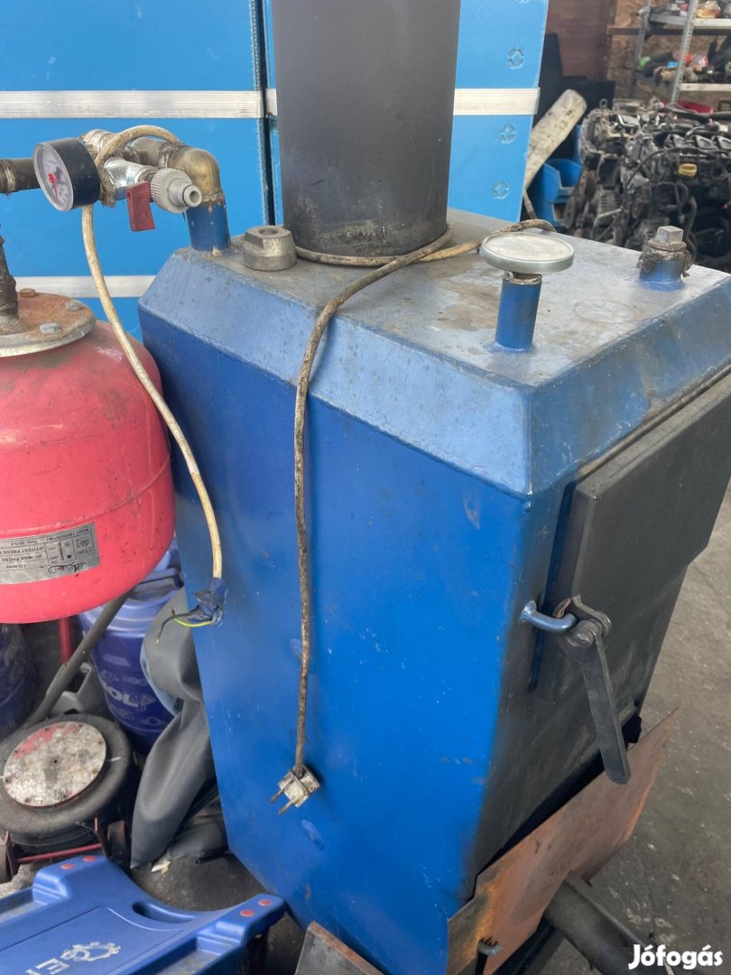 Fáradtolaj kazán kályha vegyestüzelésű olajégővel kompletten eladó