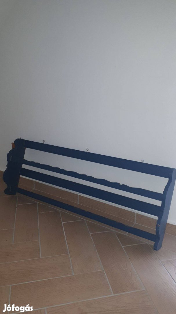 Faragott népi polc, vintage polc, tányértartó