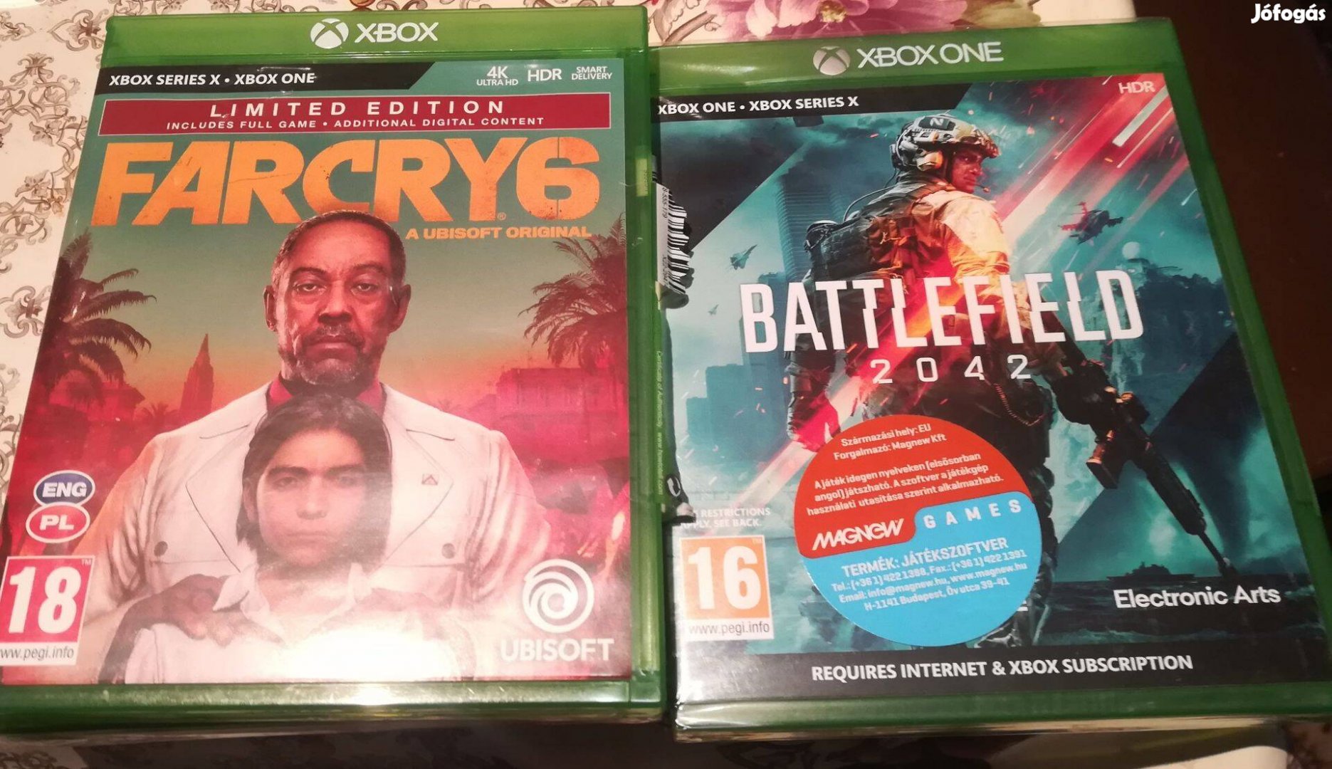 Farcry6 és Battlefield 2042 (Xbox One)