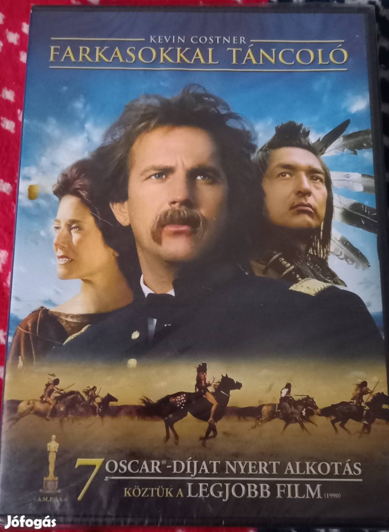 Farkasokkal táncoló - western dvd- bontatlan - Kevin Costner