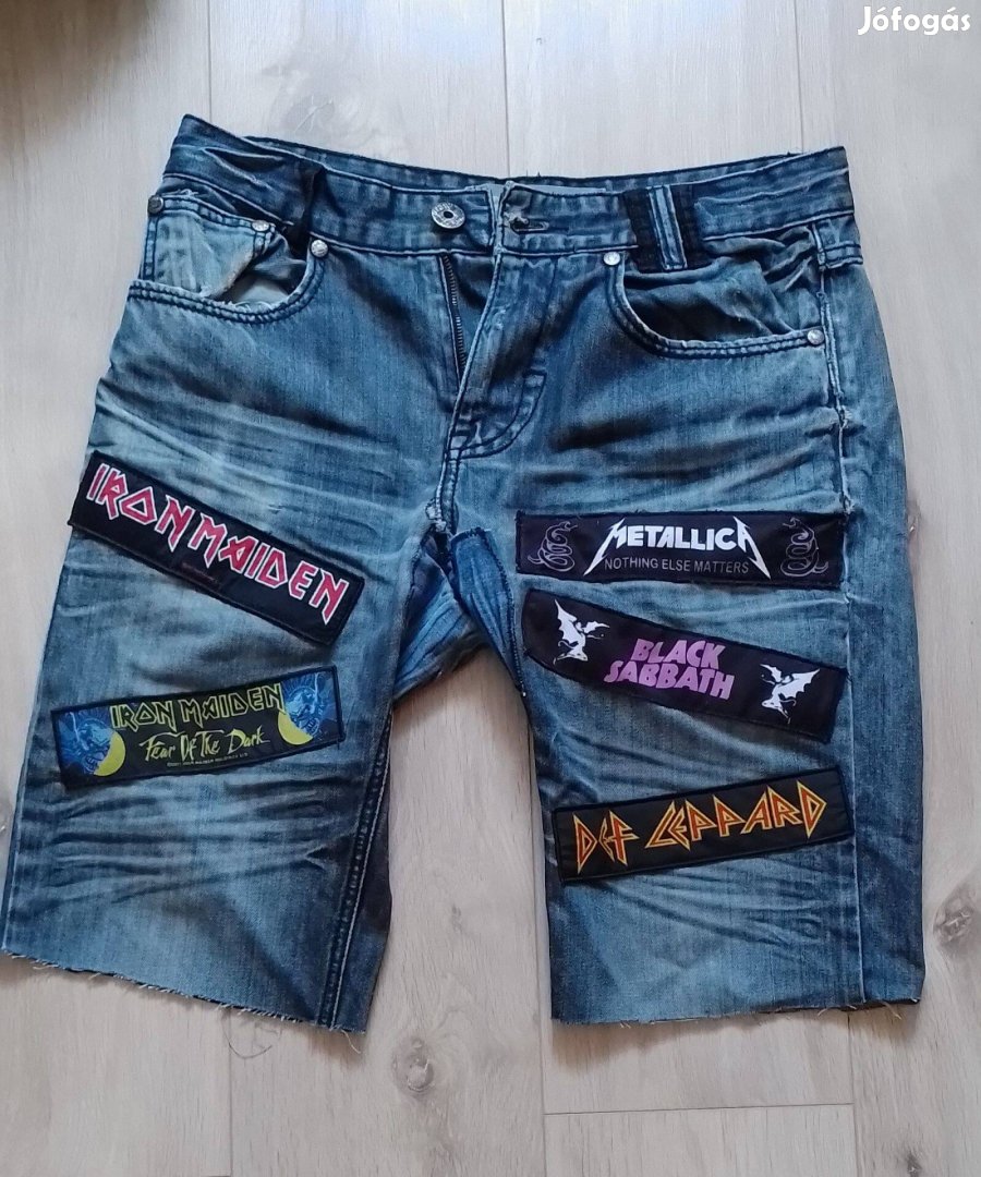 Farmernadrág felvarrókkal