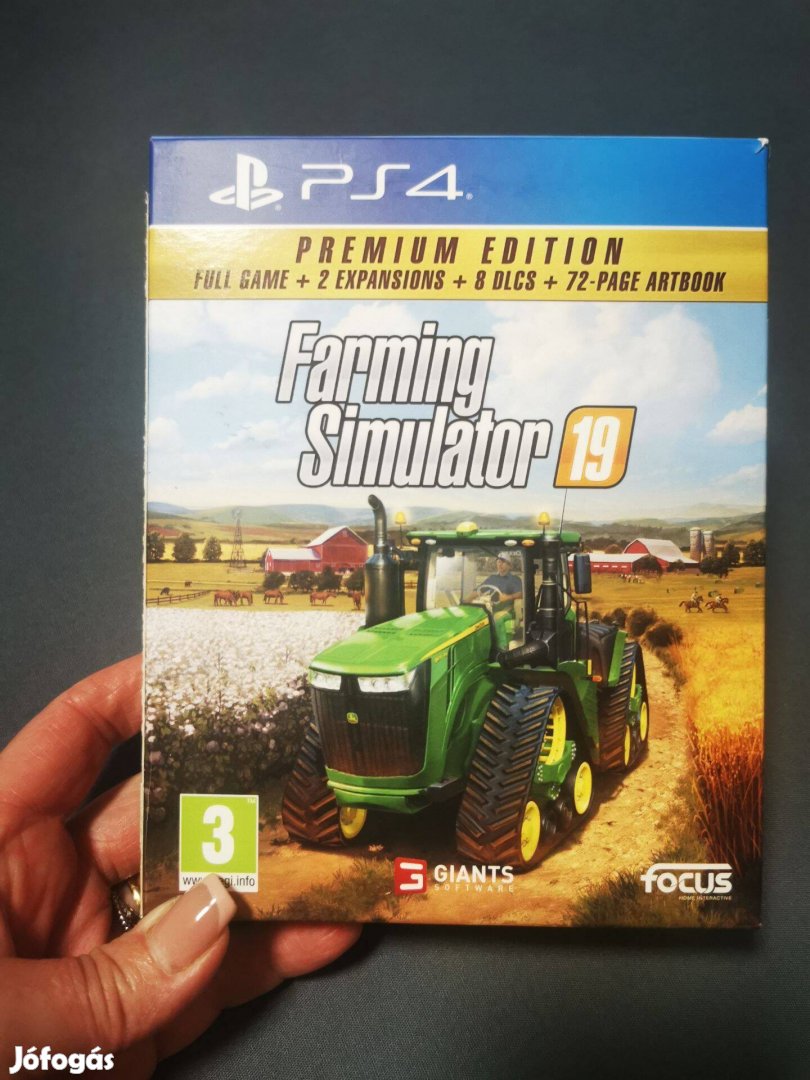 Farming Simulator 19 Premium Edition dobozával