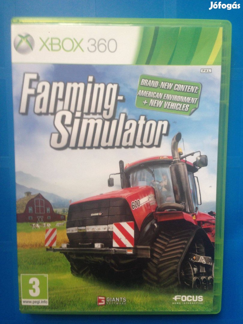 Farming Simulator 2013 (magyar!) eredeti xbox360 játék eladó-csere