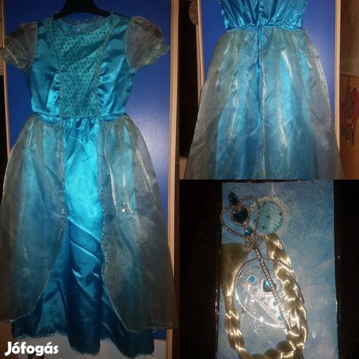 Farsangra! Szép Frozen Jégvarázs - Elsa jelmez kiegészítők!