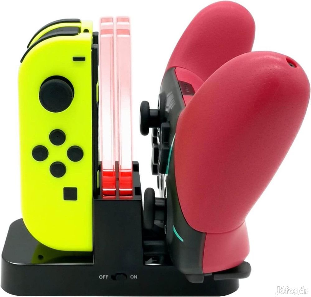 FastSnail Töltőállomás Nintendo Switch & OLED Modellekhez, Joycon és