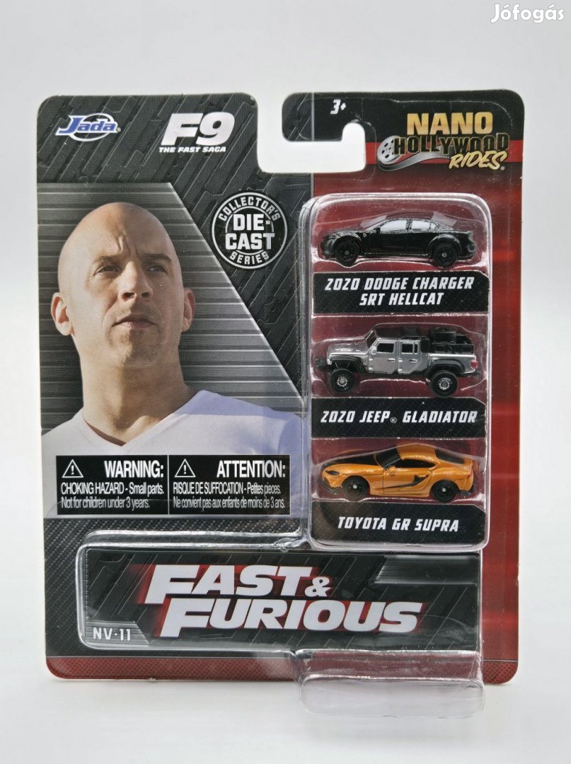 Fast & Furious 3 darabos szett - NV-11 Jada Toys kisautó