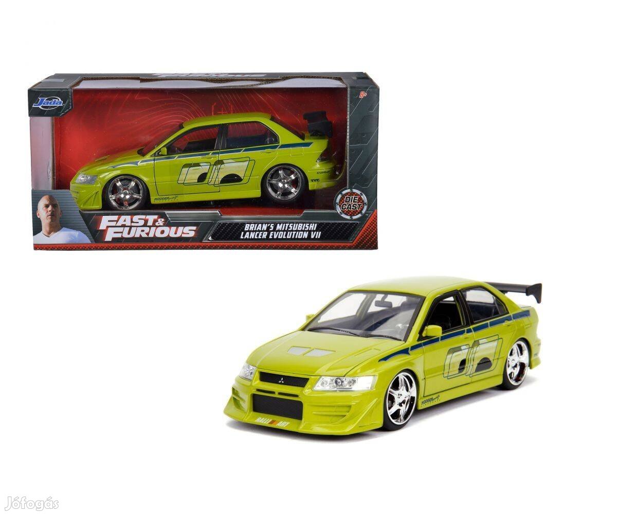 Fast & Furious Brian's Mitsubishi Lancer Evolution VII 1:24 Autó Model