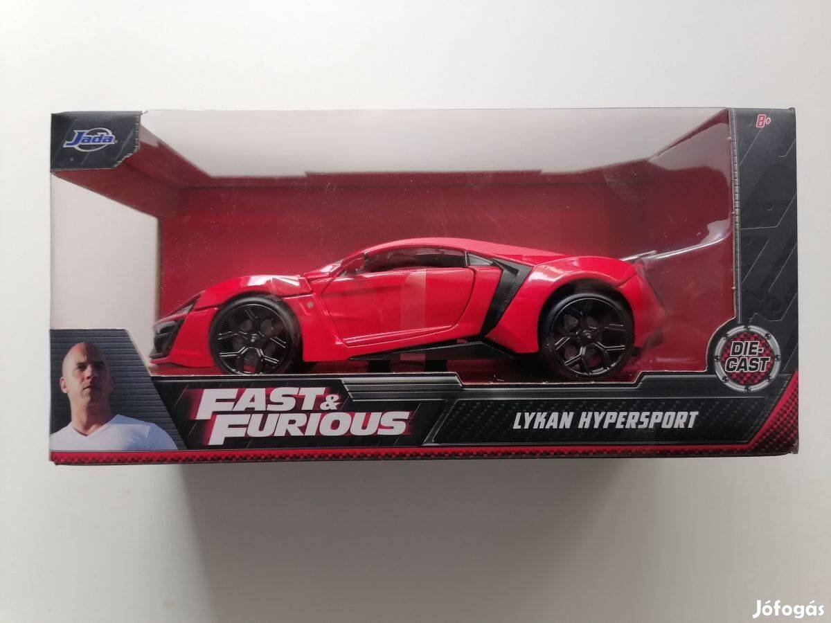 Fast & Furious Halálos Iramban Lykan Hypersport 1:24 Autó modell