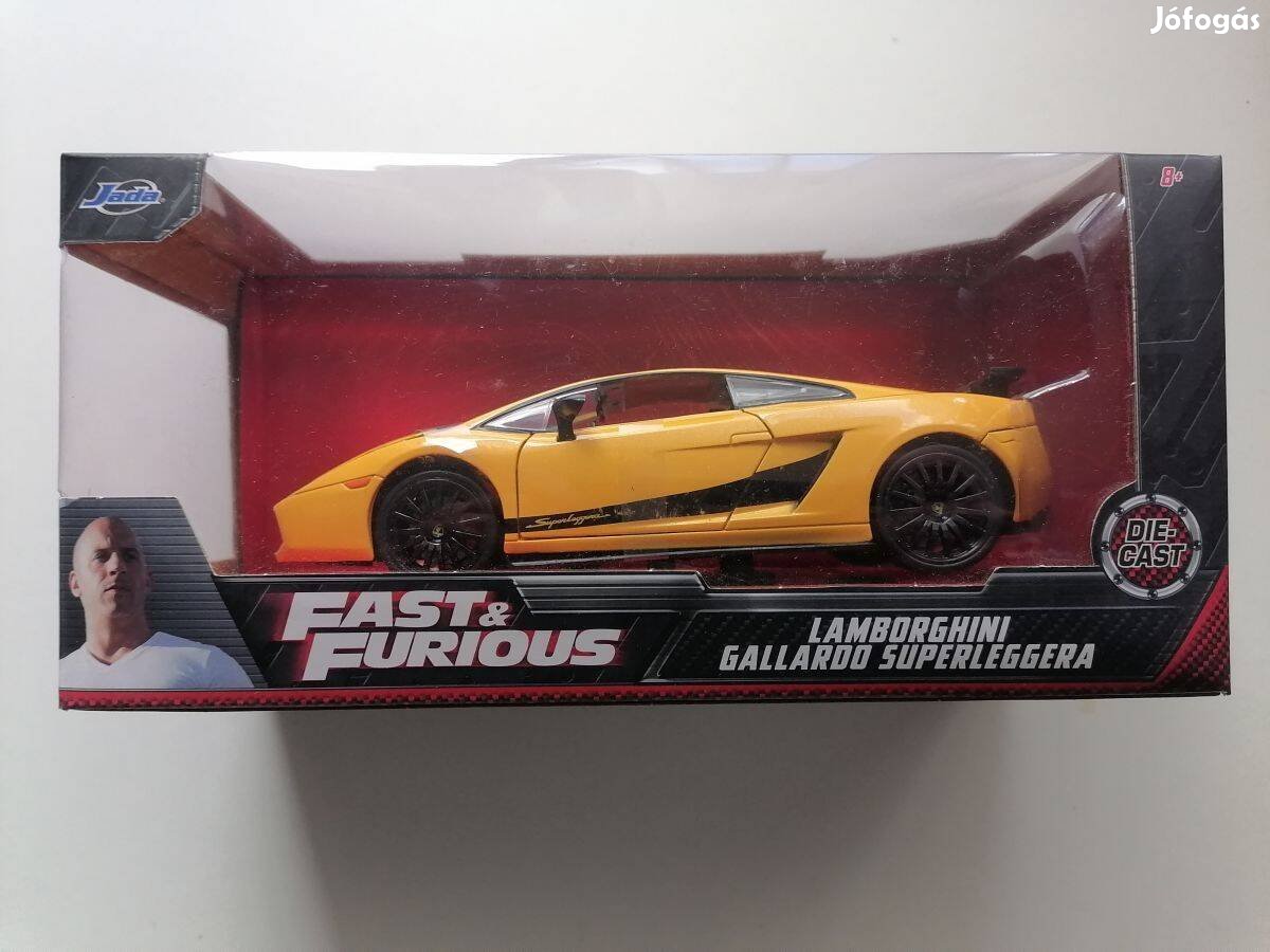 Fast & Furious Lamborghini Gallardo Superleggera 1:24 Autó modell