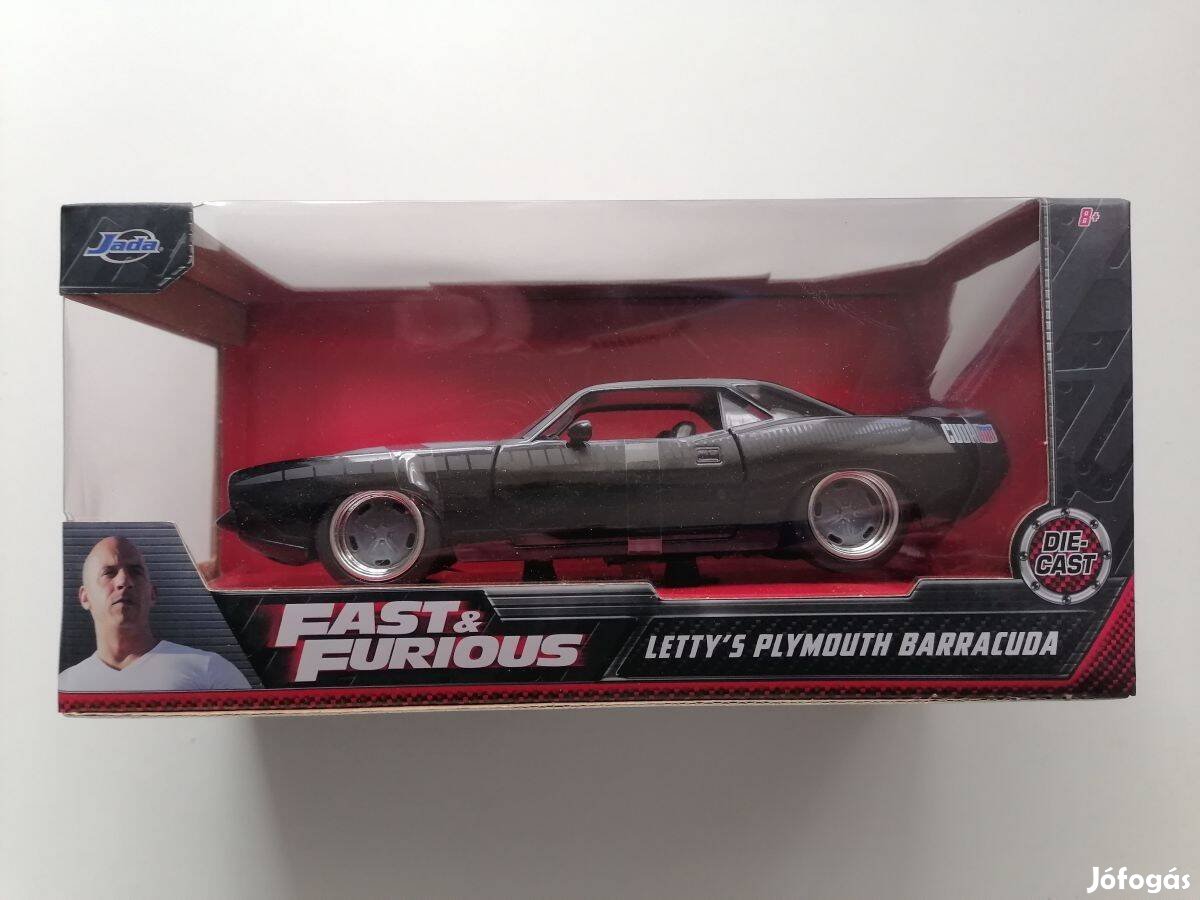 Fast & Furious Letty's Plymouth Barracuda 1:24 Autó modell