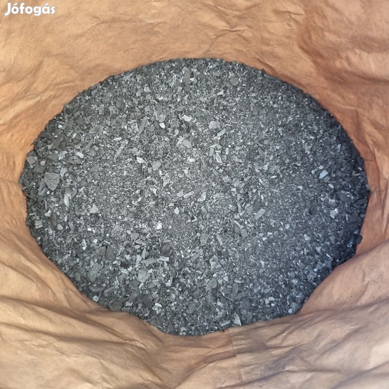 Faszén por bükkfából, biológiai talajjavító 10kg bükk faszénpor