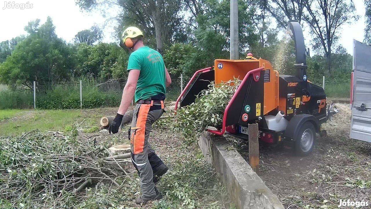 Favágás, fűkaszálás, ágdarálás, sövénynyírás