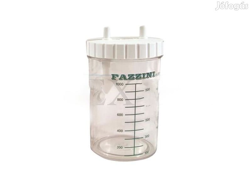 Fazzini váladékszívóhoz műanyag tartály 1L autoklávozható (1341)