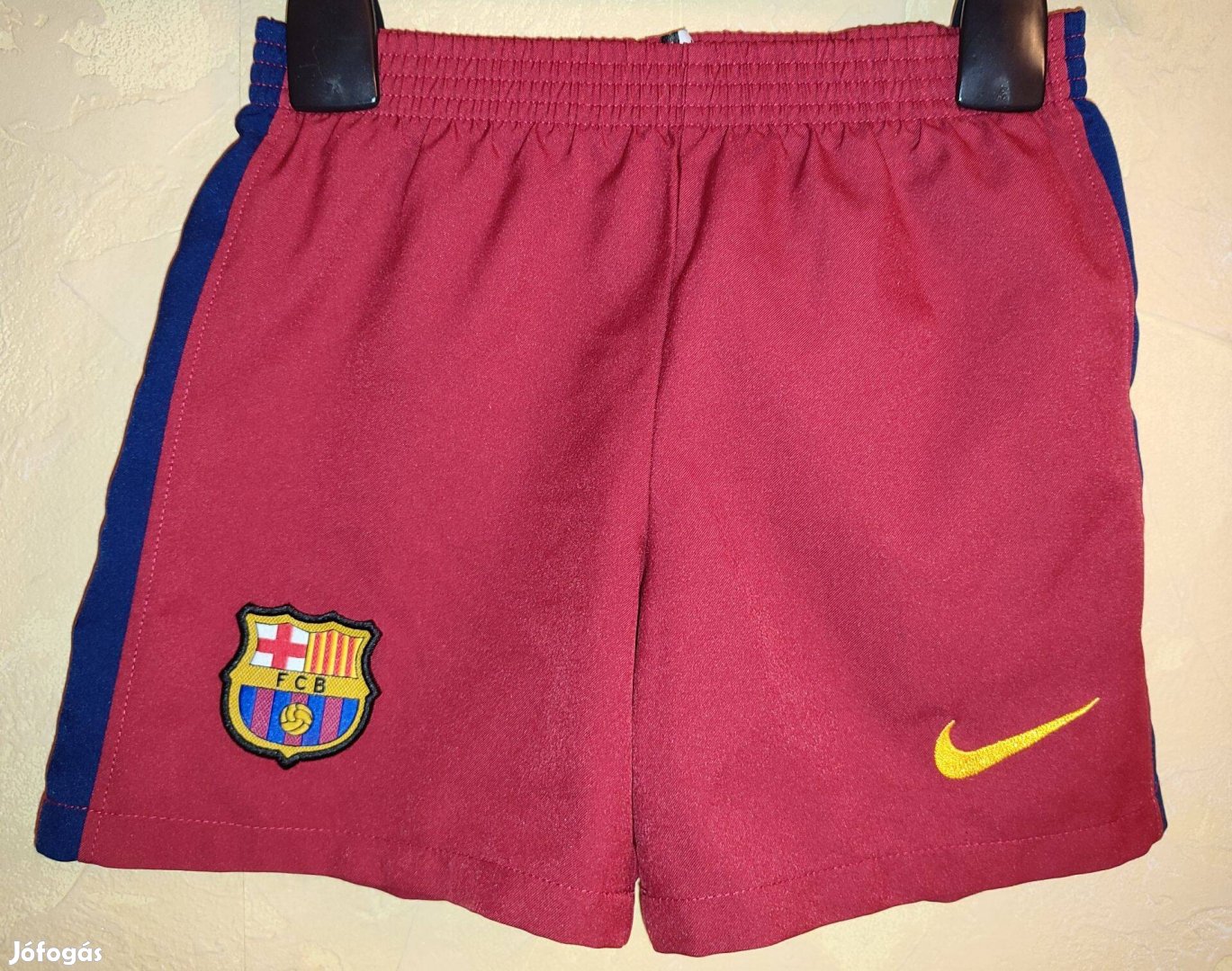 Fc Barcelona bordó eredeti Nike gyerek rövid nadrág 96-104