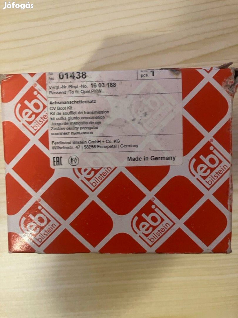 Febi féltengely gumiharang készlet Új, bontatlan! FTA/RBA 200428/043