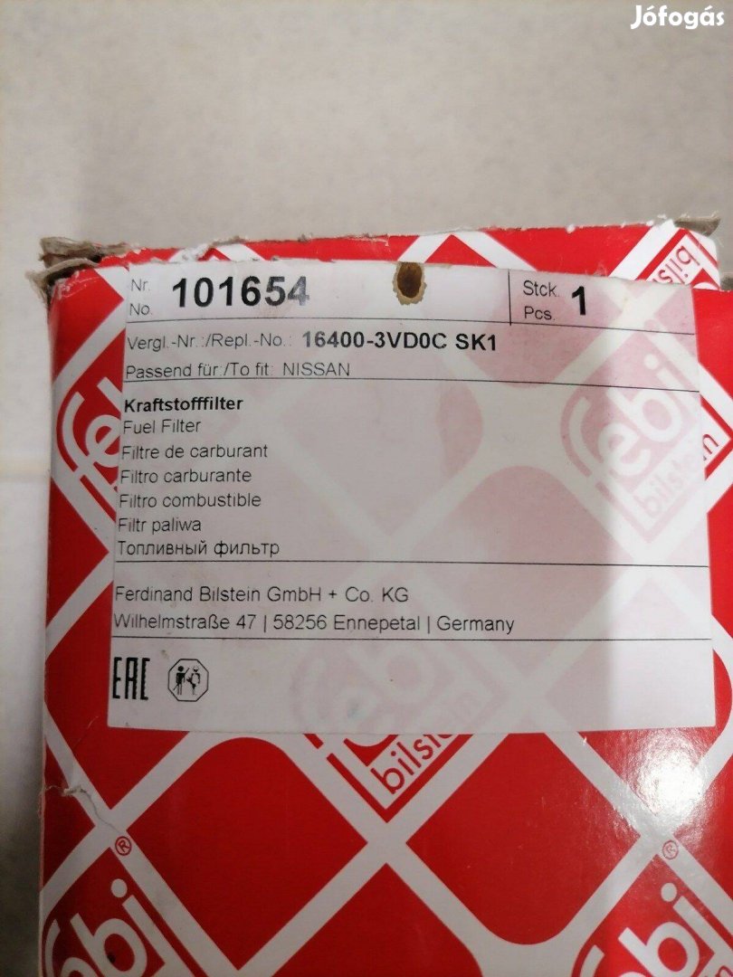 Febi gázolajszűrő 101654 ,Új