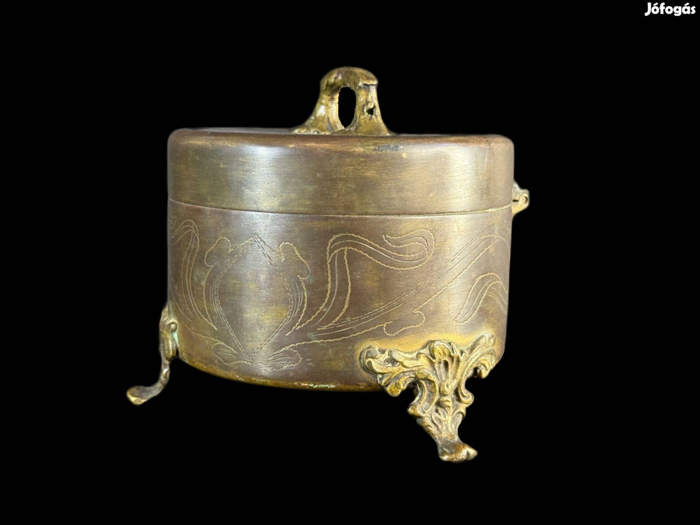 Fedeles réz ékszer doboz