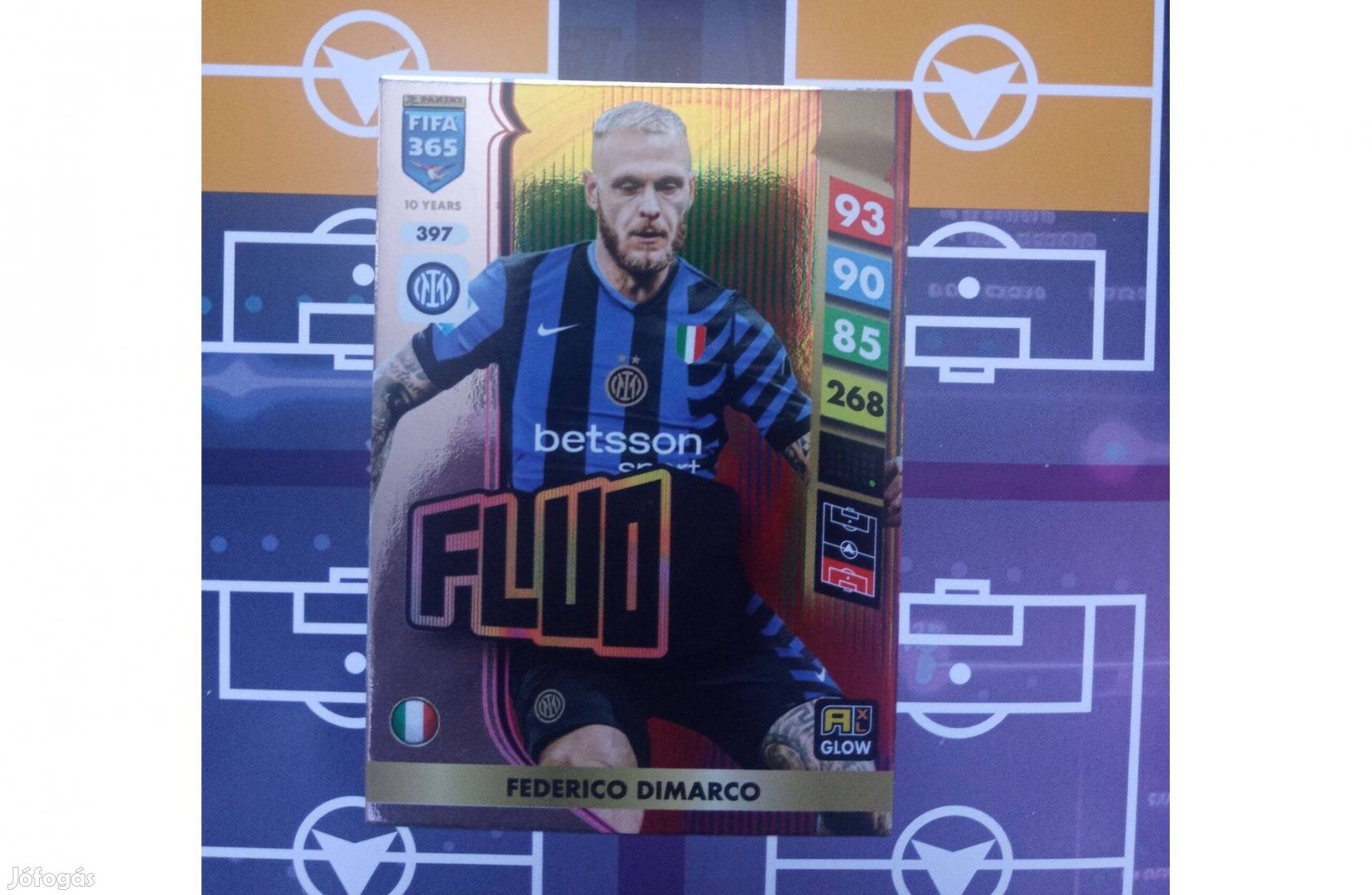 Federico Dimarco (Inter) Panini Fifa 365 2025 Fluo kártya