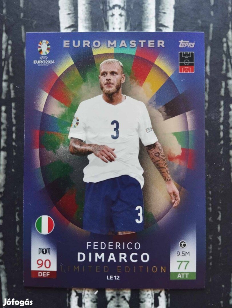 Federico Dimarco (Olaszország) Limited Edition Euro 2024 focis kártya