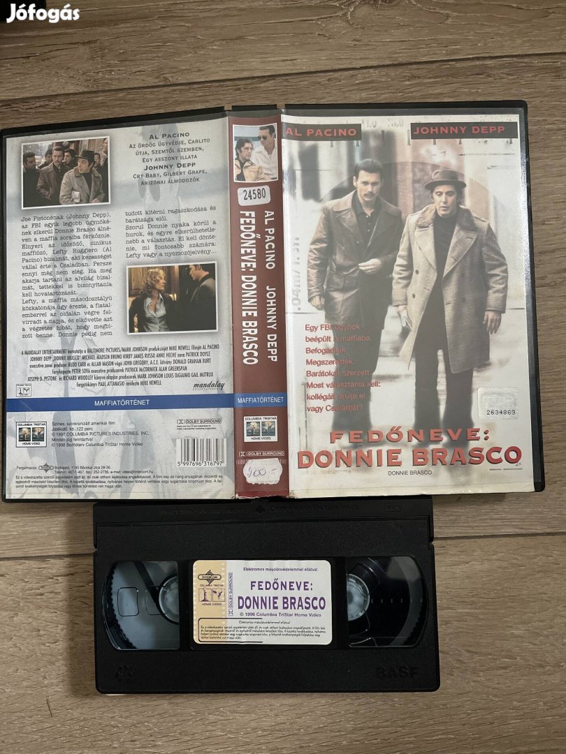 Fedőneve Donnie Brasco vhs 