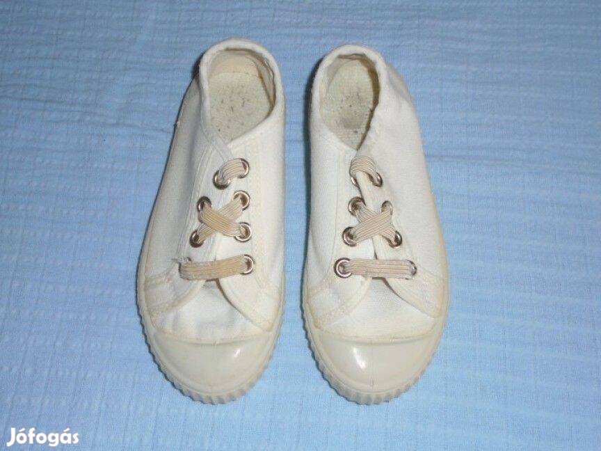 Fehér 27-es méretű tornacipő (méret 27)