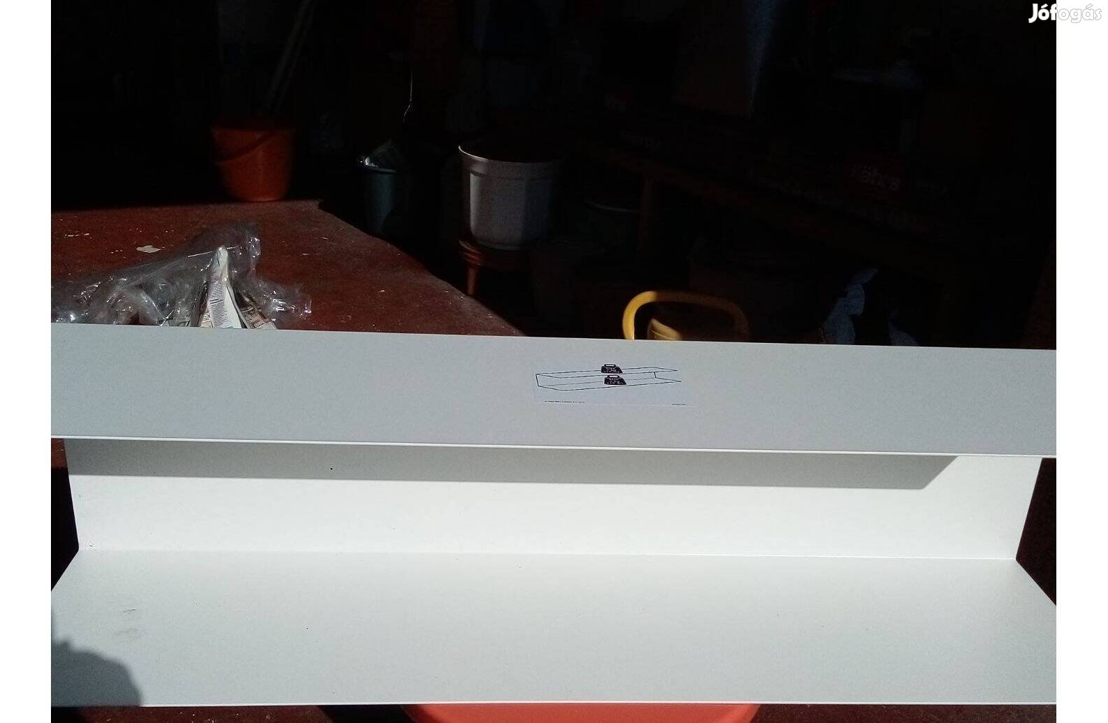 Fehér IKEA polc